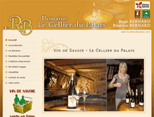 Tablet Screenshot of lecellierdupalais.com
